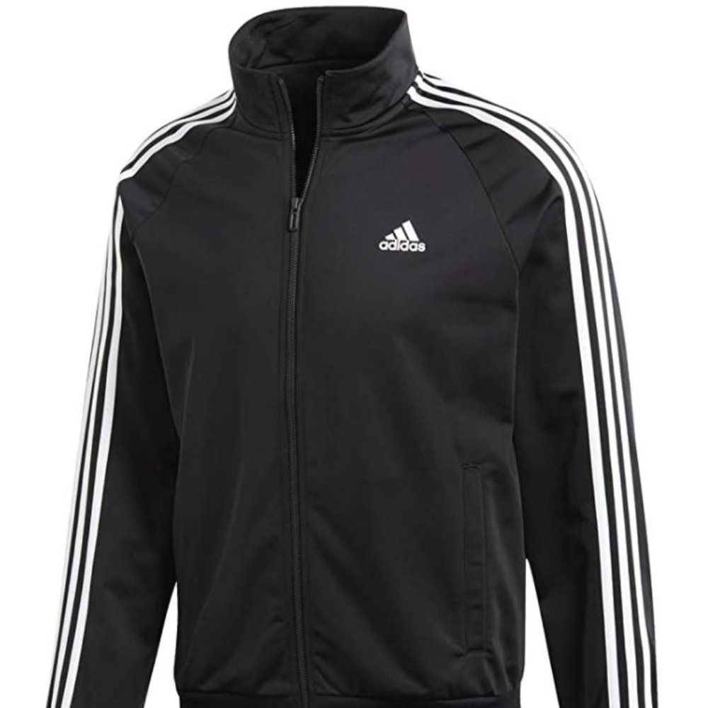 Adidas Men's Essentials 3-Stripes Tricot Track Jacket